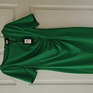 DKNY green sheath dress